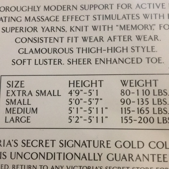 Victoria’s Secret share vitality stay up hose NWT - Picture 6 of 7